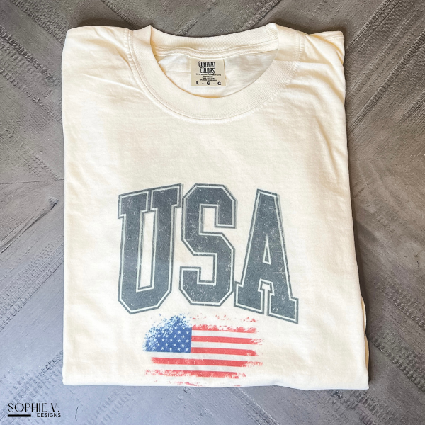 USA Tee - Ivory