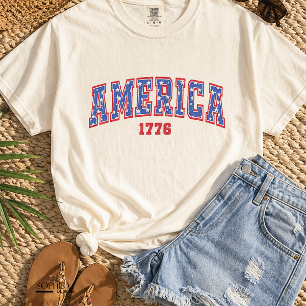 America Tee - Ivory