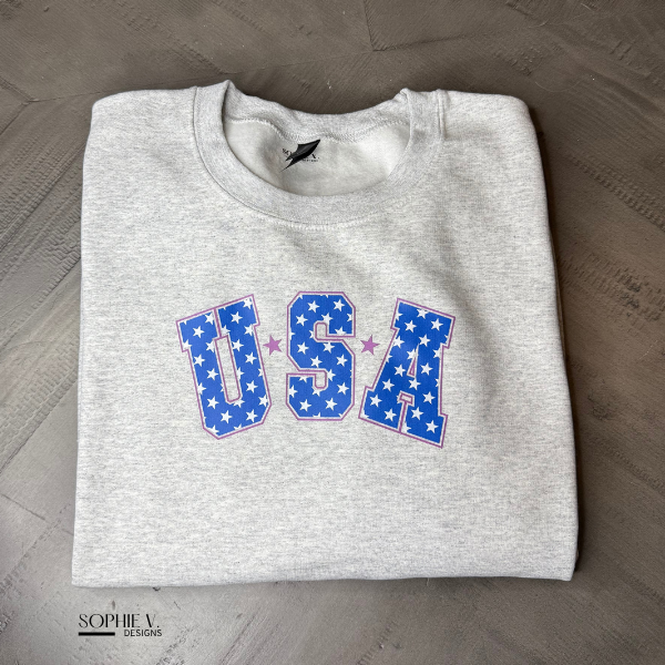 USA Crewneck - Ash