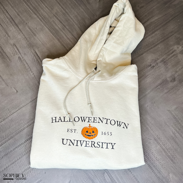 Halloweentown University Hoodie Sand