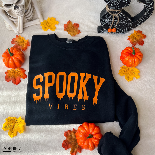 Spooky Vibes Crewneck - Black