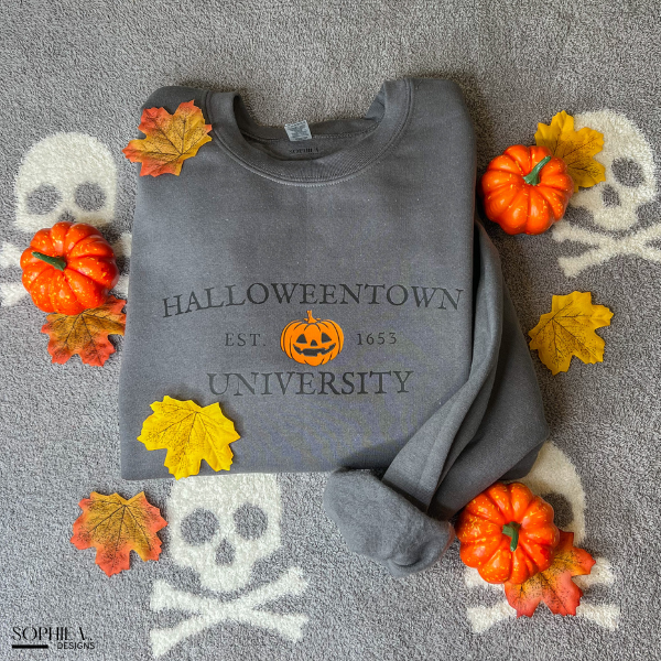 Halloweentown University Crewneck - Charcoal