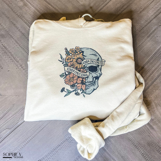 Kinda Emotional, Kinda Emotionless Hoodie - Sand