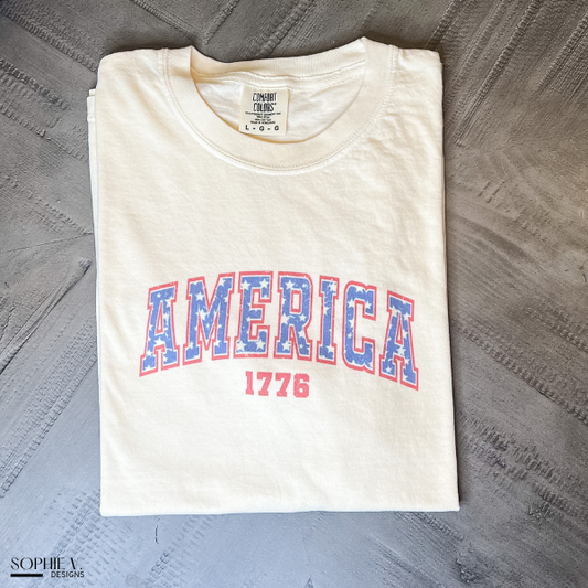 America Tee - Ivory