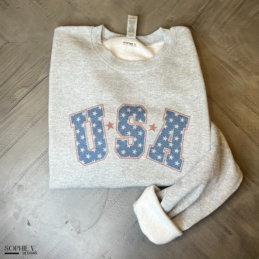 USA Crewneck - Ash