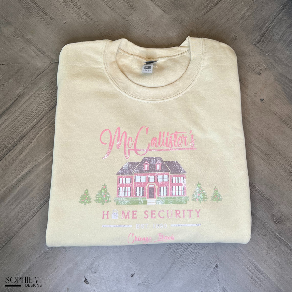 McCallister's Home Security Crewneck - Sand