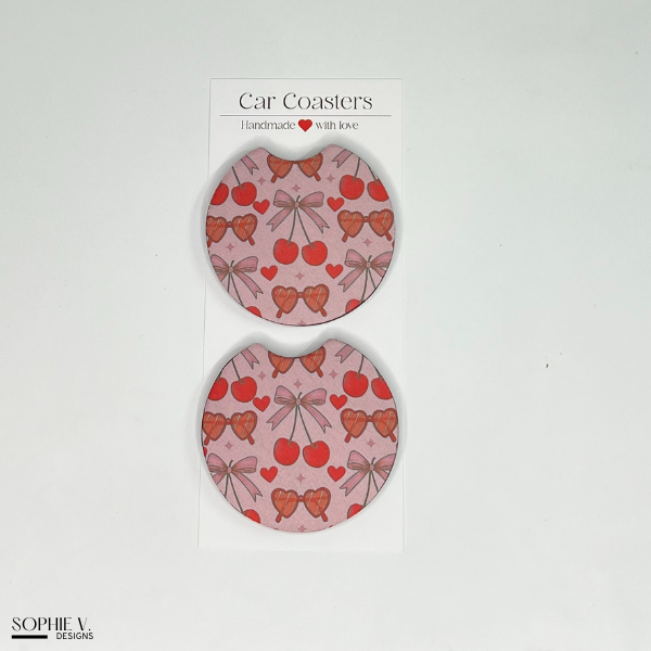 Cherries Car Coaster
