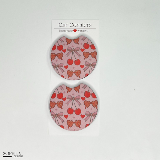 Cherries Car Coaster