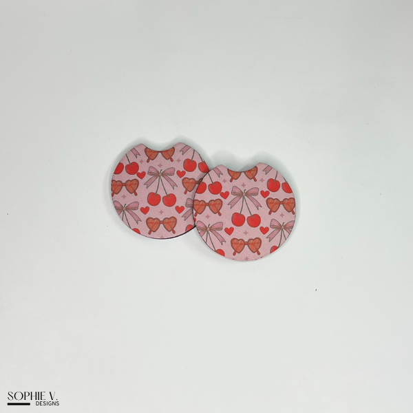 Cherries Car Coaster