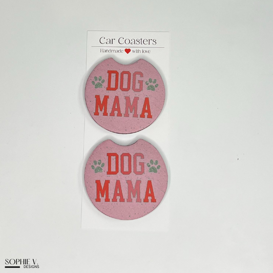 Dog Mama Car Coaster