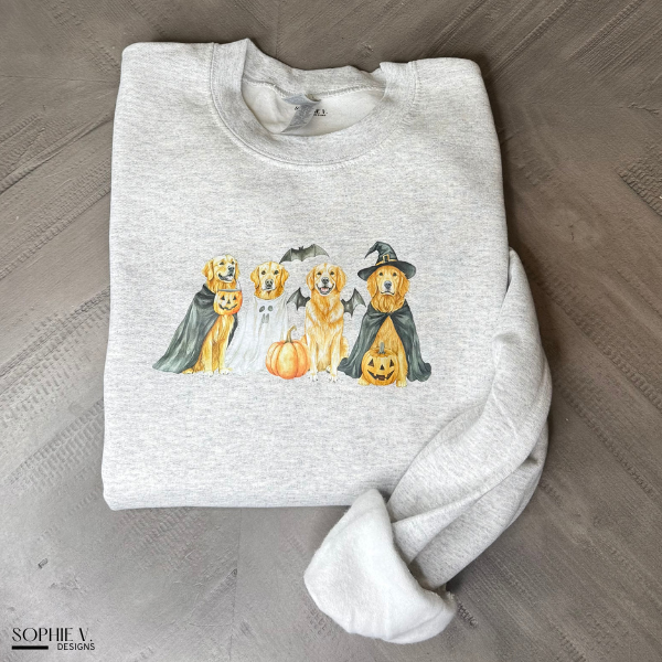 Halloween Golden Retrievers Crewneck