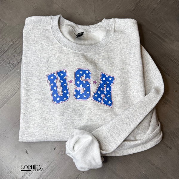 USA Crewneck - Ash
