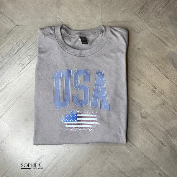 USA Tee - Charcoal