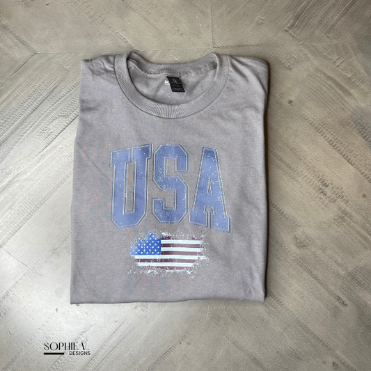 USA Tee - Charcoal