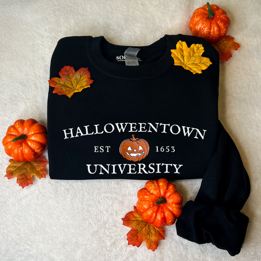 Halloweentown University Crewneck - Black - Sophie V. Designs