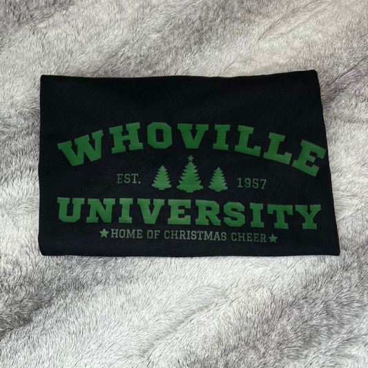 Whoville University Tee - Black - Sophie V. Designs