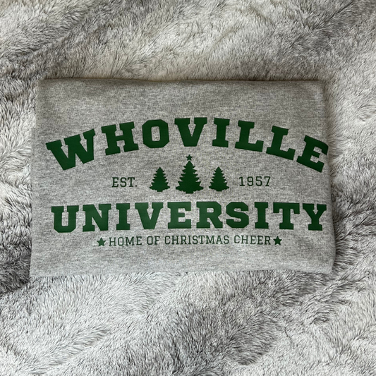 Whoville University Tee - Sport Grey - Sophie V. Designs