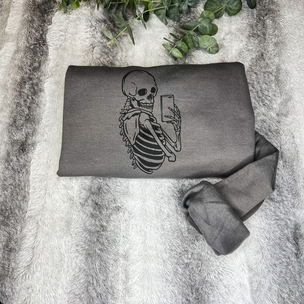 Skeleton Selfie Crewneck - Sophie V. Designs