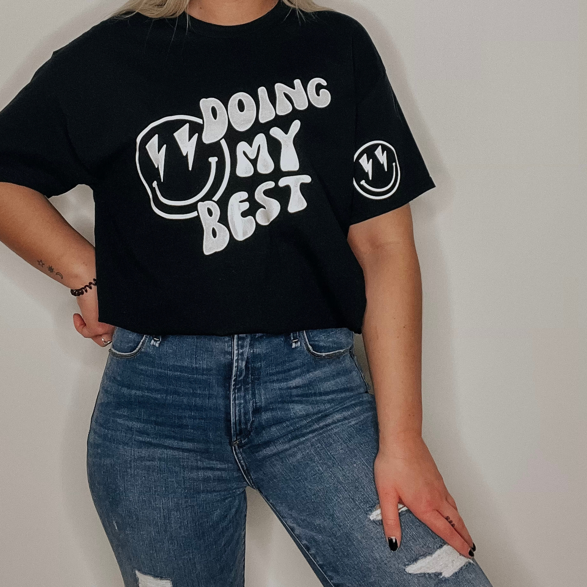 Doing My Best Tee - Black - Sophie V. Designs